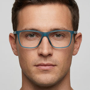 Under Armour UA 5043 Rectangle Eyeglasses Unisex — side view, Green Acetate temples