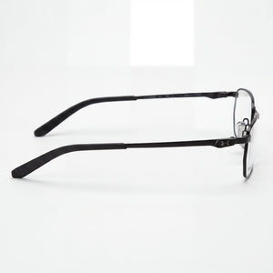 Under Armour Ua 5046/g Rectangle Eyeglasses Men — side view, Black Stainless Steel temples