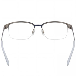Under Armour Ua 5047/g Rectangle Eyeglasses Unisex — side view, Blue Alloy Steel temples