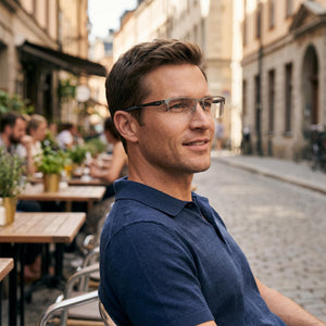 Under Armour UA 5050/G Rectangle Eyeglasses for Men — interior view, Polycarbonate demo lenses