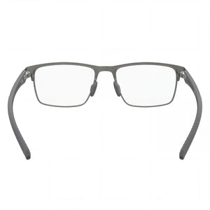Under Armour UA 5050/G Rectangle Eyeglasses Men — side view, Matte Dark Ruthenium Grey Alloy Steel temples