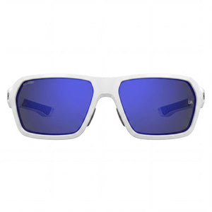 Under Armour UA Recon Shield Sunglasses Unisex — front view, Stainless Steel frame