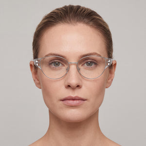 Versace 0VE1309 Cat Eye Eyeglasses for Women — interior view, demo lenses