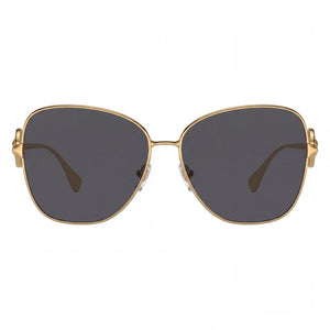 Versace 100287 Rectangle Sunglasses for Women — front view, Metal frame
