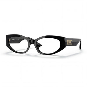 Versace Classic Black Cat Eye Eyeglasses for Women, Acetate frame