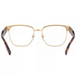 Versace Ve 1264 Square Eyeglasses Men — side view, Gold Metal temples