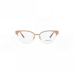 Versace Ve 1265 Oval Eyeglasses for Women — front view, Metal