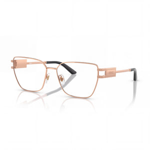 Versace VE 1301 Gold Cat Eye Eyeglasses for Women, Stainless Steel frame