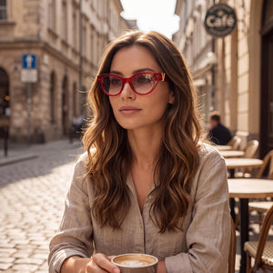 Versace Ve 3282 Pink Eyeglasses Women — lifestyle wear, planning sessions and note taking