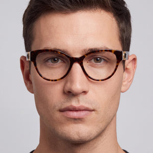 Versace Ve 3313f Cat Eye Eyeglasses for Men — interior view, Polycarbonate demo lenses