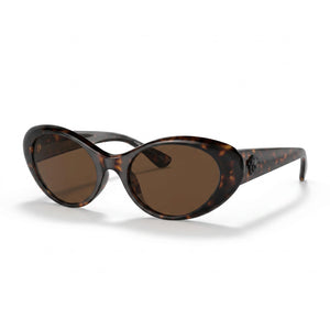 Versace Ve 4455u Havana Oval Sunglasses for Women, Brown lens