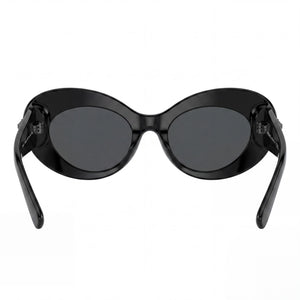 Versace Ve 4456u Oval Sunglasses Women — side view, Grey lens