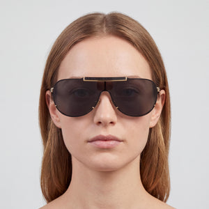 Versace VE2140 Black Sunglasses Women — lifestyle wear, rooftop evenings and sunset hours