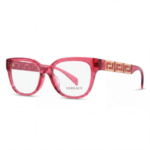 Versace Ve 3338 Pink Cat Eye Eyeglasses for Women, Acetate frame