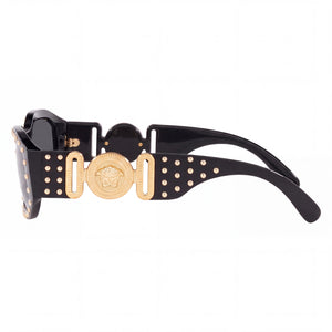 Versace Ve4361 Rectangle Sunglasses Women — side view, Non-Polarized Grey lens