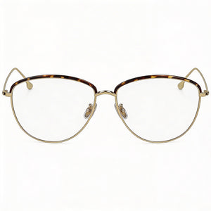 Victoria Beckham Vb2100 Oval Eyeglasses for Men — front view, Metal