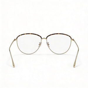 Victoria Beckham Vb2100 Oval Eyeglasses for Men — interior view, Polycarbonate demo lenses