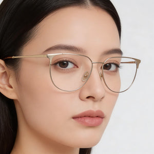 Victoria Beckham VB2121 Gold Eyeglasses Women — lifestyle wear, everyday city walking