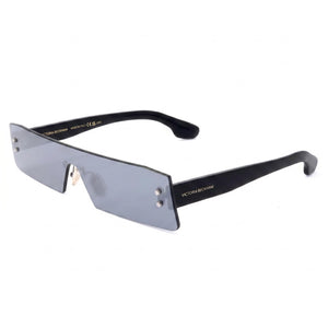 Victoria Beckham Vb241s Black Rectangle Sunglasses Unisex, Gray lens