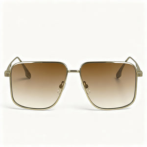 Victoria Beckham VB243S Square Sunglasses for Women — front view, Metal frame