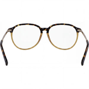 Victoria Beckham VB2606 Oval Eyeglasses Men — side view, Havana temples
