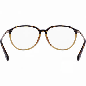 Victoria Beckham Vb2606 Oval Eyeglasses Men — side view, Havana temples