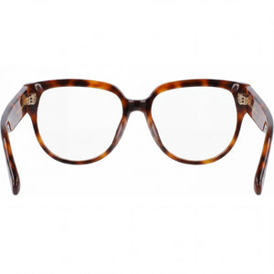 Victoria Beckham VB2617 Cat Eye Eyeglasses Unisex — side view, Havana Caramel Acetate temples