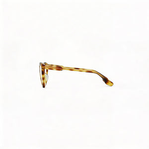 Victoria Beckham VB2627 Cat Eye Eyeglasses Men — side view, Havana Acetate temples
