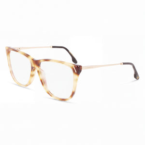 Victoria Beckham VB2636 Havana Square Eyeglasses for Men, Acetate frame