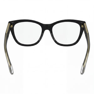 Victoria Beckham VB2665 Cat Eye Eyeglasses Women — side view, Black Acetate temples