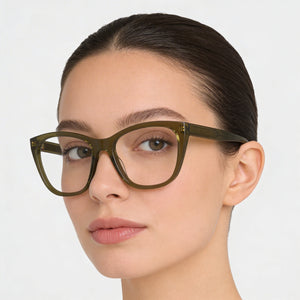 Victoria Beckham VB2665 Square Eyeglasses for Women — interior view, demo lenses