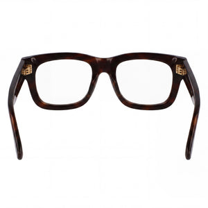 Victoria Beckham VB2671 Rectangle Eyeglasses Women — side view, Brown temples