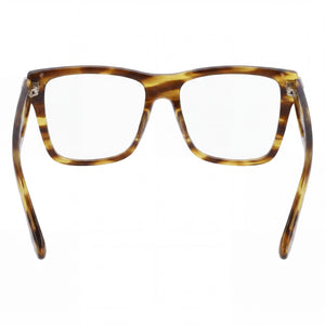 Victoria Beckham Vb2677 Rectangle Eyeglasses Women — side view, Striped Tobacco Not specified temples
