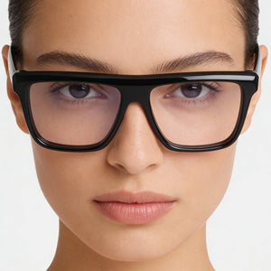 Victoria Beckham VB2678 Rectangle Eyeglasses Women — side view, Black temples