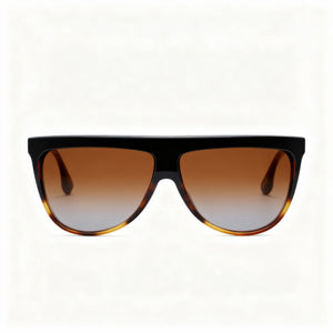 Victoria Beckham VB619S Geometric Sunglasses for Women — front view, Acetate frame