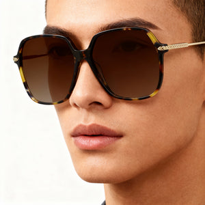 Victoria Beckham VB631S Havana Sunglasses Unisex — lifestyle wear, everyday sun coverage