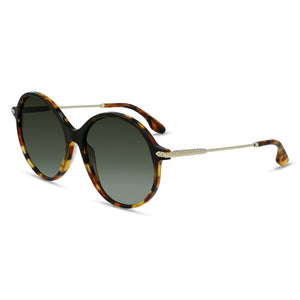 Victoria Beckham VB632S Havana Round Sunglasses Unisex