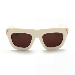 Victoria Beckham VB642S Square Sunglasses for Women — front view, Alloy Steel frame