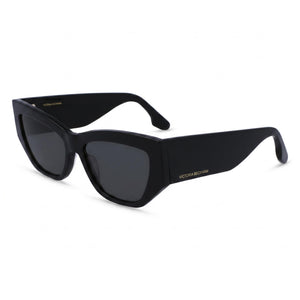 Victoria Beckham VB645S Black Square Sunglasses for Men, Black lens