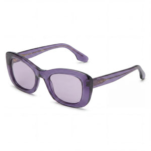 Victoria Beckham VB657S Violet Square Sunglasses Unisex, Violet lens