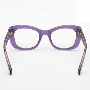 Victoria Beckham VB657S Square Sunglasses Unisex — interior view, Violet lens detail