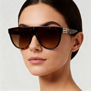 Victoria Beckham VB680S Rectangle Sunglasses for Women — interior view, lens detail