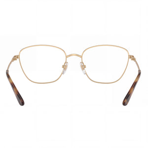 Vogue Eyewear VO4163 Cat Eye Eyeglasses Women — side view, Gold Metal temples