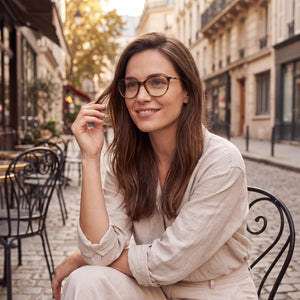 Vogue Eyewear Vo5387 Oval Eyeglasses for Women — interior view, Demo Lens demo lenses