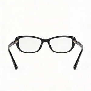 Vogue Vo 5191b Rectangle Eyeglasses Women — side view, Black Plastic temples