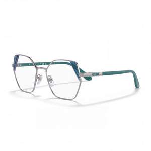 Vogue VO4270 Gunmetal Geometric Eyeglasses for Women, Metal frame