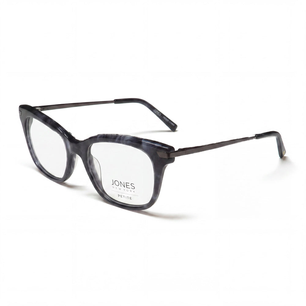 Gafas Jones New York J233 Petite para mujer, montura de plástico azul marino con lentes de policarbonato transparentes, 48-16-135