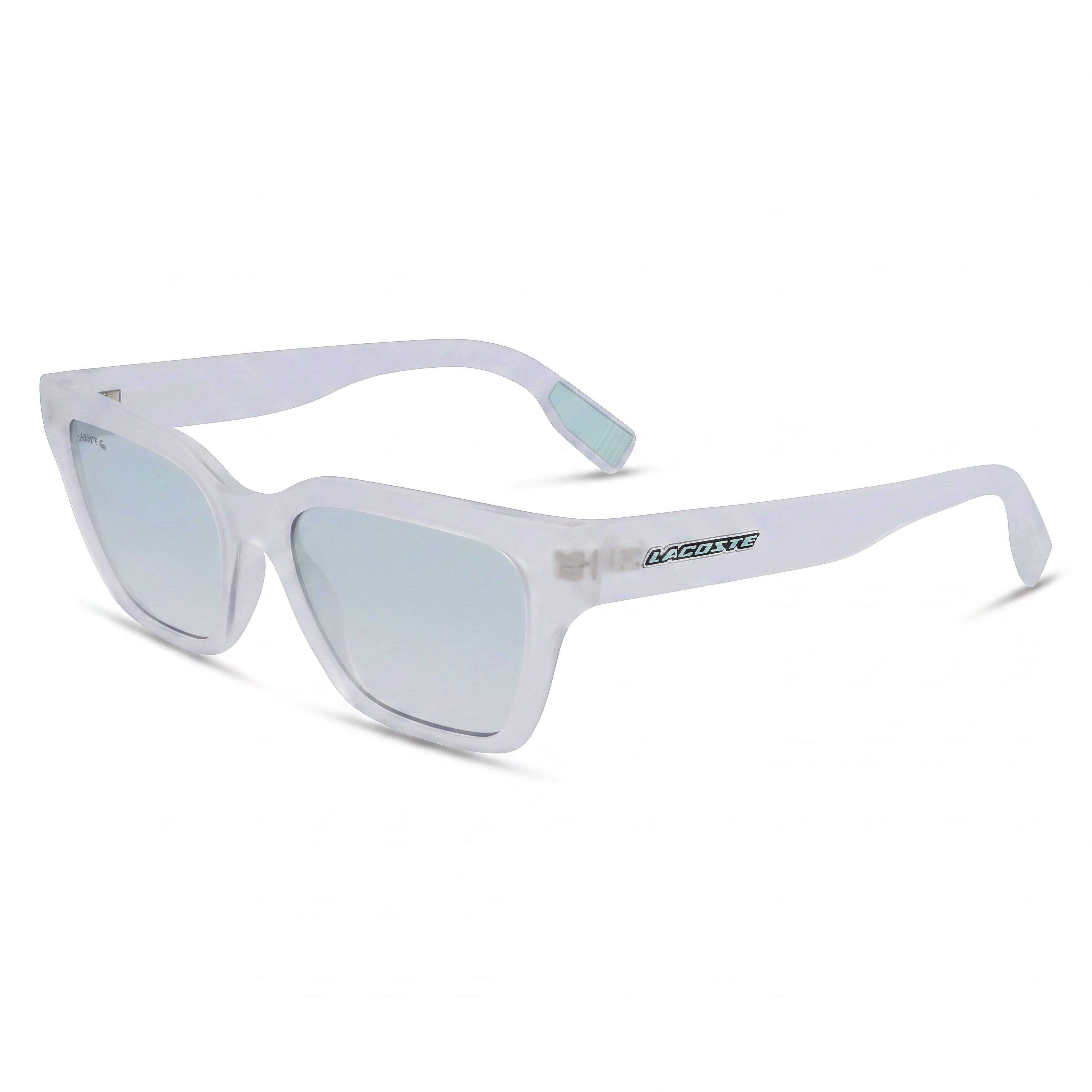 Gafas de sol Lacoste L6002s para mujer, en gris metalizado inyectado, con lentes verdes degradados y protección UV de 53 mm, Photo 1