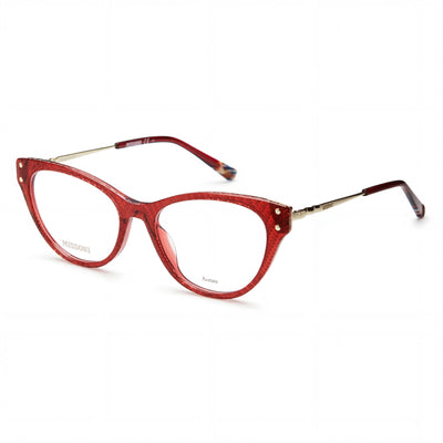 M Missoni Modern Unisex Eyewear crafted with Polyamide Frame and Polycarbonate Lenses in Burgundy, 52mm