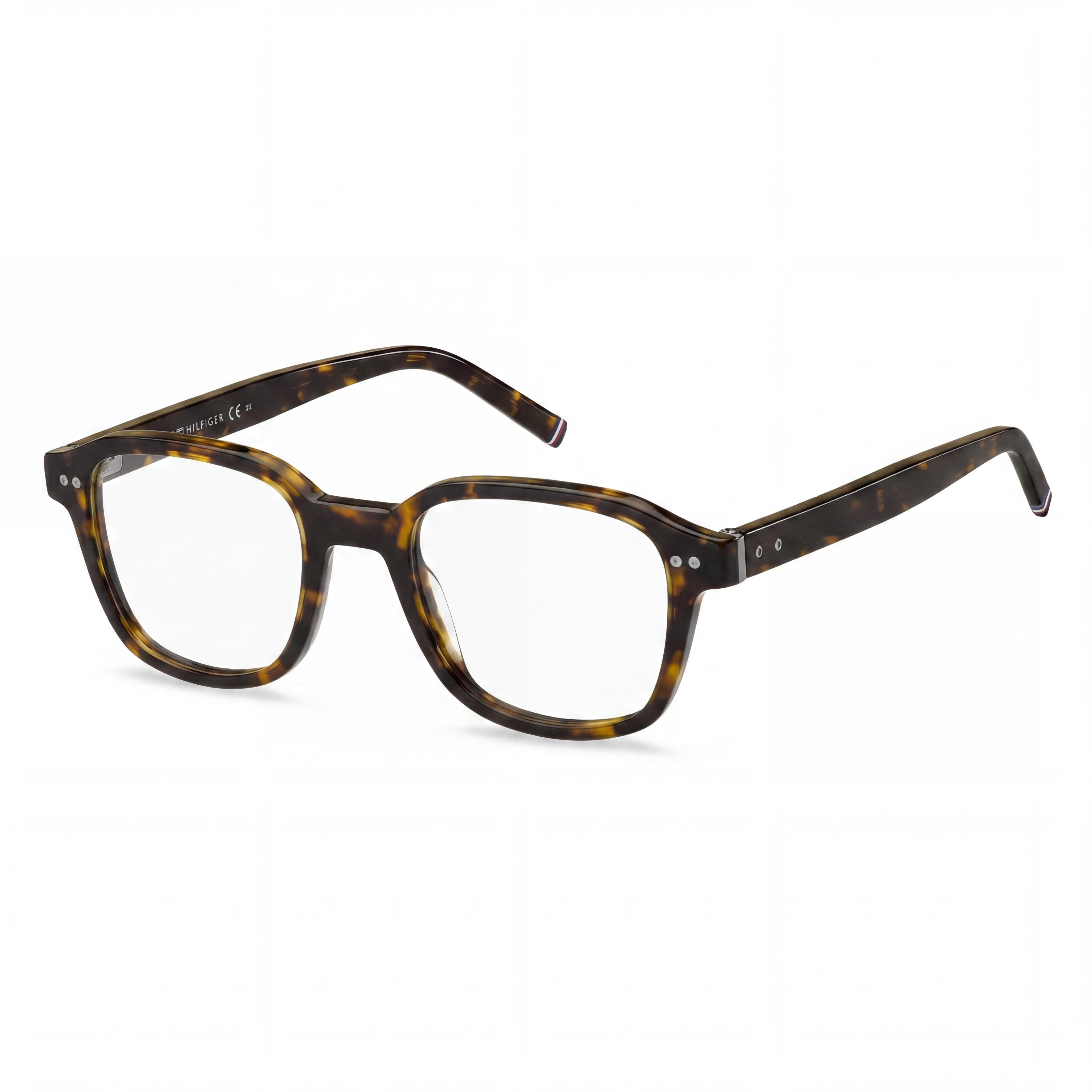 Tommy Hilfiger Modern Unisex Havana Acetate Frame Sunglasses 50mm with Polycarbonate UV Protection Lenses, Photo 1